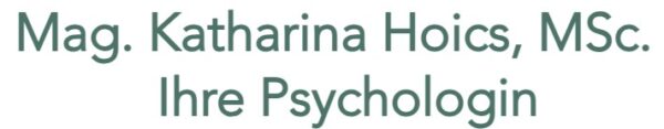 Screenshot Schriftzug Katharina Hoics - Klinische- und Gesundheitspsychologin